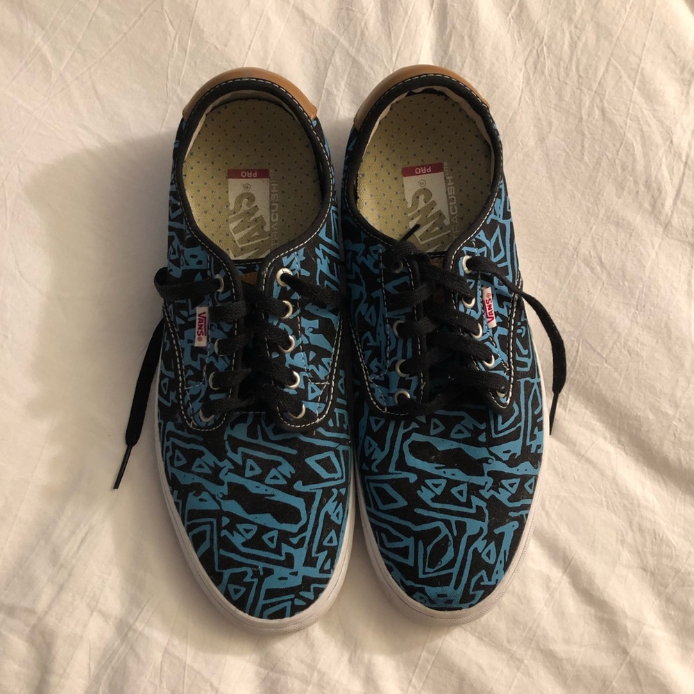 Vans Chima Ferguson Blue Tribal Skate Shoes